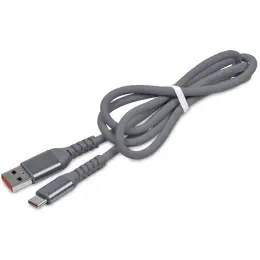Altitude Stodle Fast Charge USB-A to Type-C Charging Cable in Pouch Grey Cable